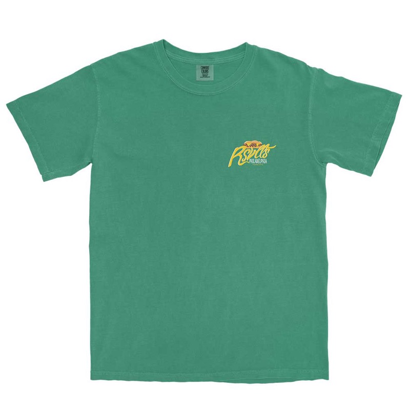 RSVLTS RSVLTS Philadelphia City Tee Crewneck Tee in Green — detail 2