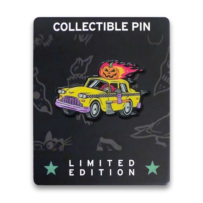 RSVLTS Hey, I'm Creepin' Here (Headless Cabbie) Enamel Pin in Multicolor — front view