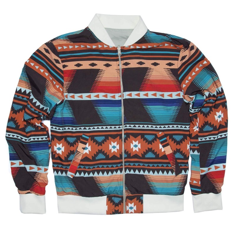 RSVLTS The Lloyd Reversible Bomber Jacket in Multicolor — detail 4