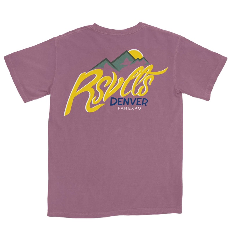RSVLTS RSVLTS Denver City Tee Crewneck Tee in Red — front view