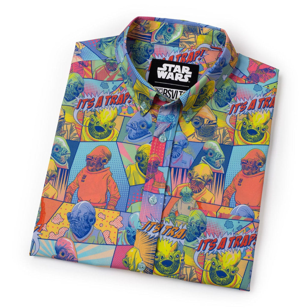 RSVLTS IT'S A TRAP! KUNUFLEX Short Sleeve Shirt in Multicolor — detail 14