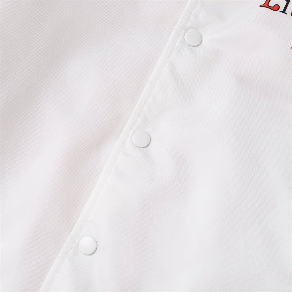 RSVLTS Little Nero’s Pizza Coach Jacket in White — detail 7