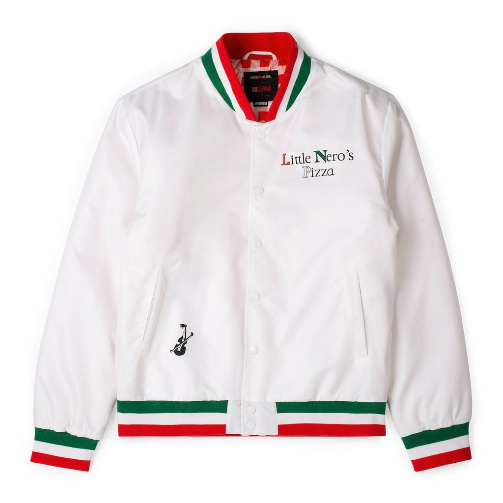 RSVLTS Little Nero’s Pizza Coach Jacket in White — detail 11