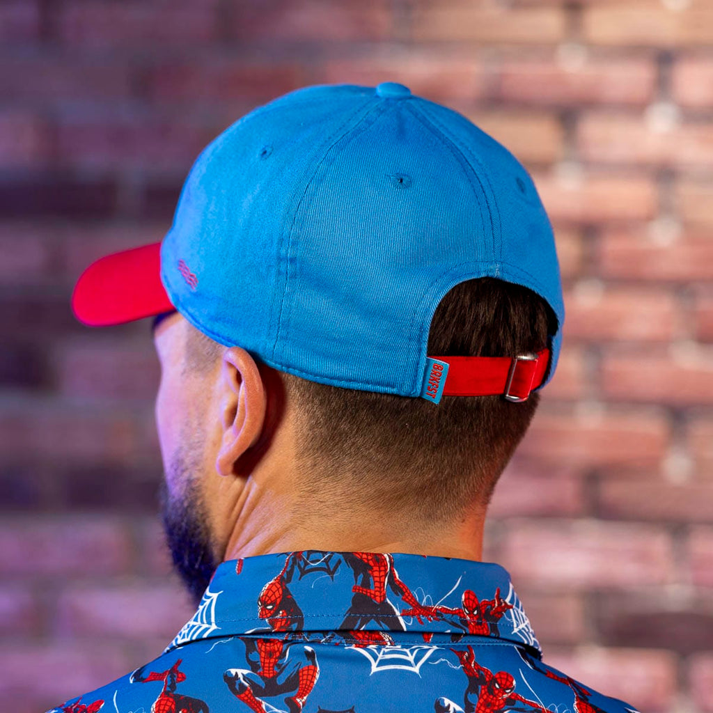 RSVLTS Spidey Signal Dad Hat in Blue — detail 5