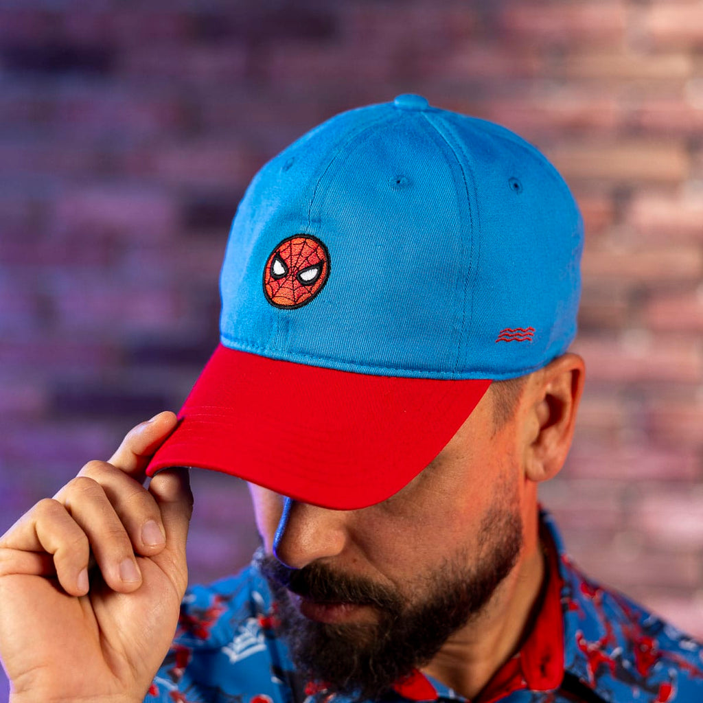 RSVLTS Spidey Signal Dad Hat in Blue — detail 4