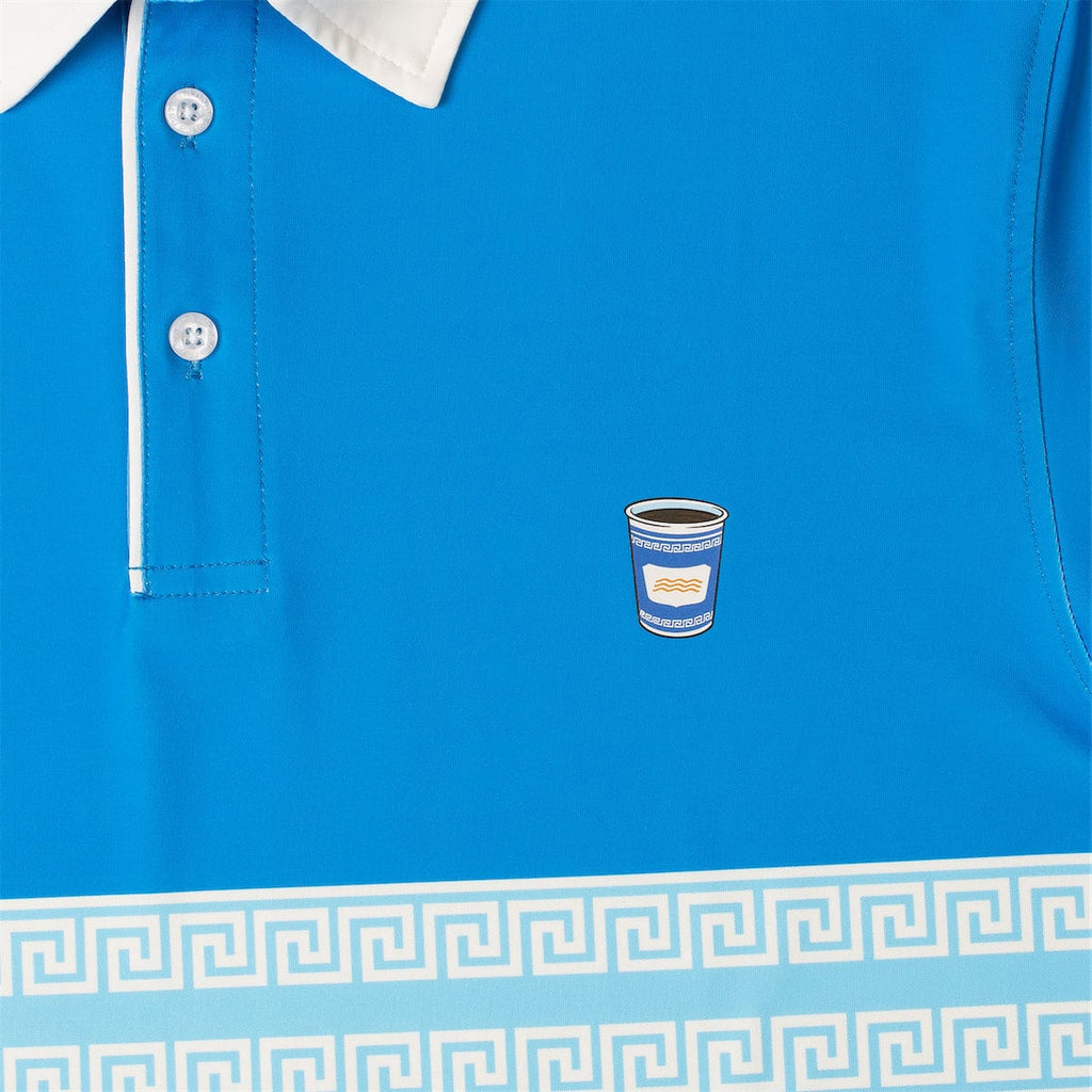 RSVLTS Happy to Serve You All-Day Polo in Blue — detail 4