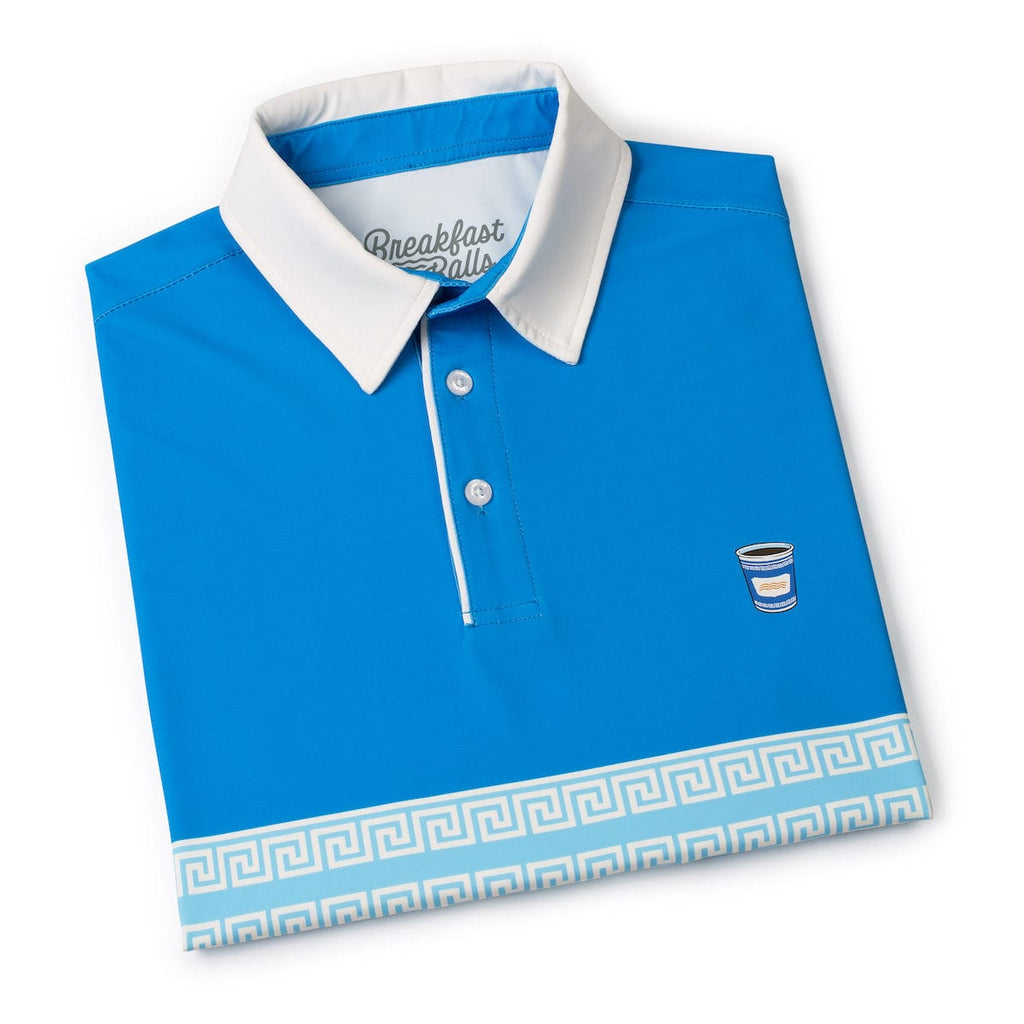 RSVLTS Happy to Serve You All-Day Polo in Blue — detail 8