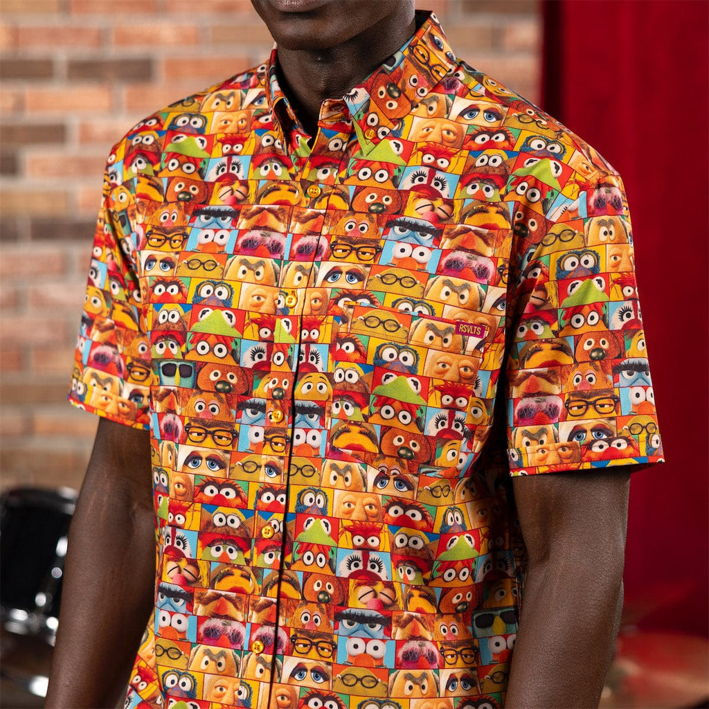 RSVLTS Muppet Vision KUNUFLEX Short Sleeve Shirt in Multicolor — detail 6