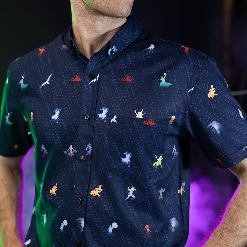 RSVLTS Roll Call KUNUFLEX Short Sleeve Shirt in Blue — detail 5