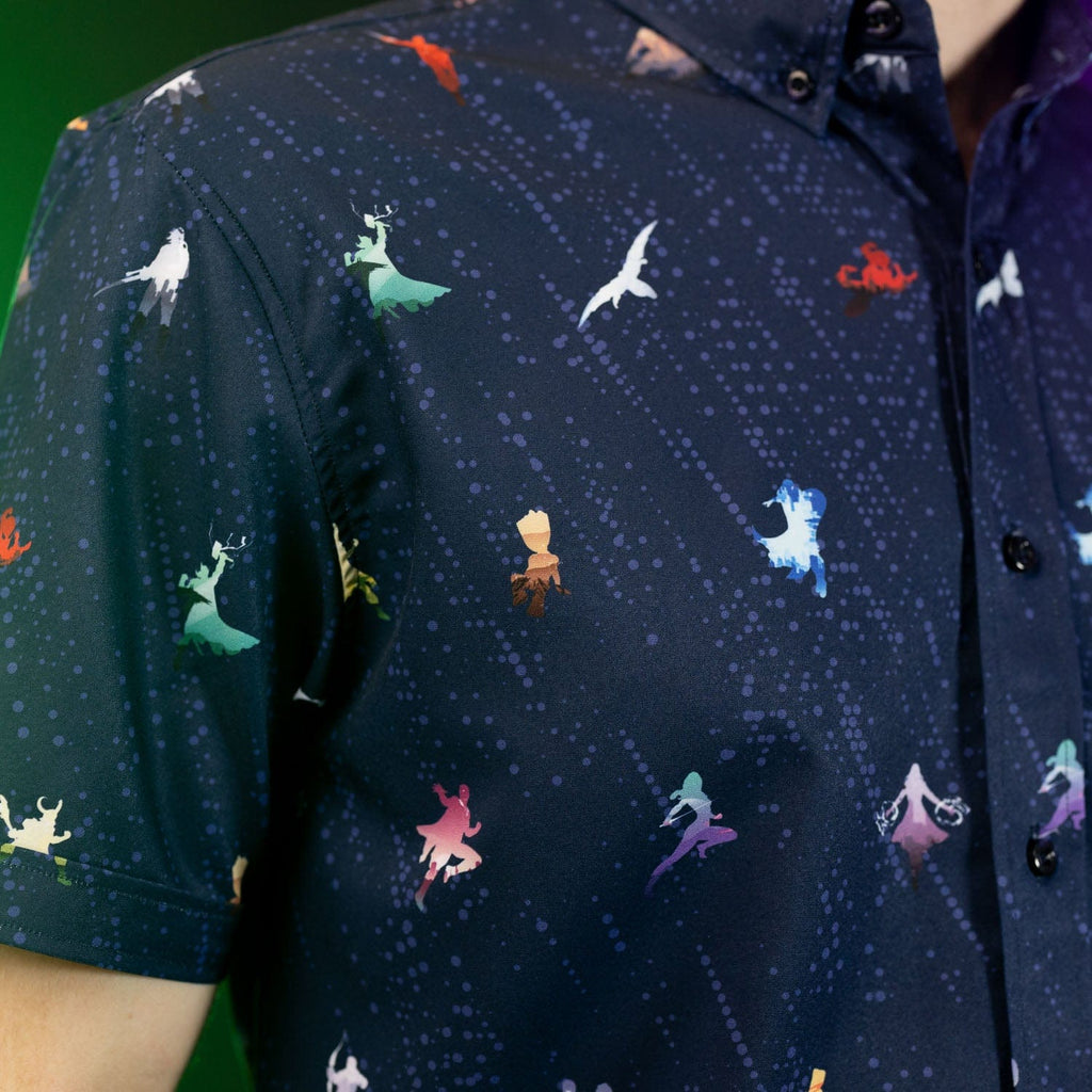 RSVLTS Roll Call KUNUFLEX Short Sleeve Shirt in Blue — detail 10