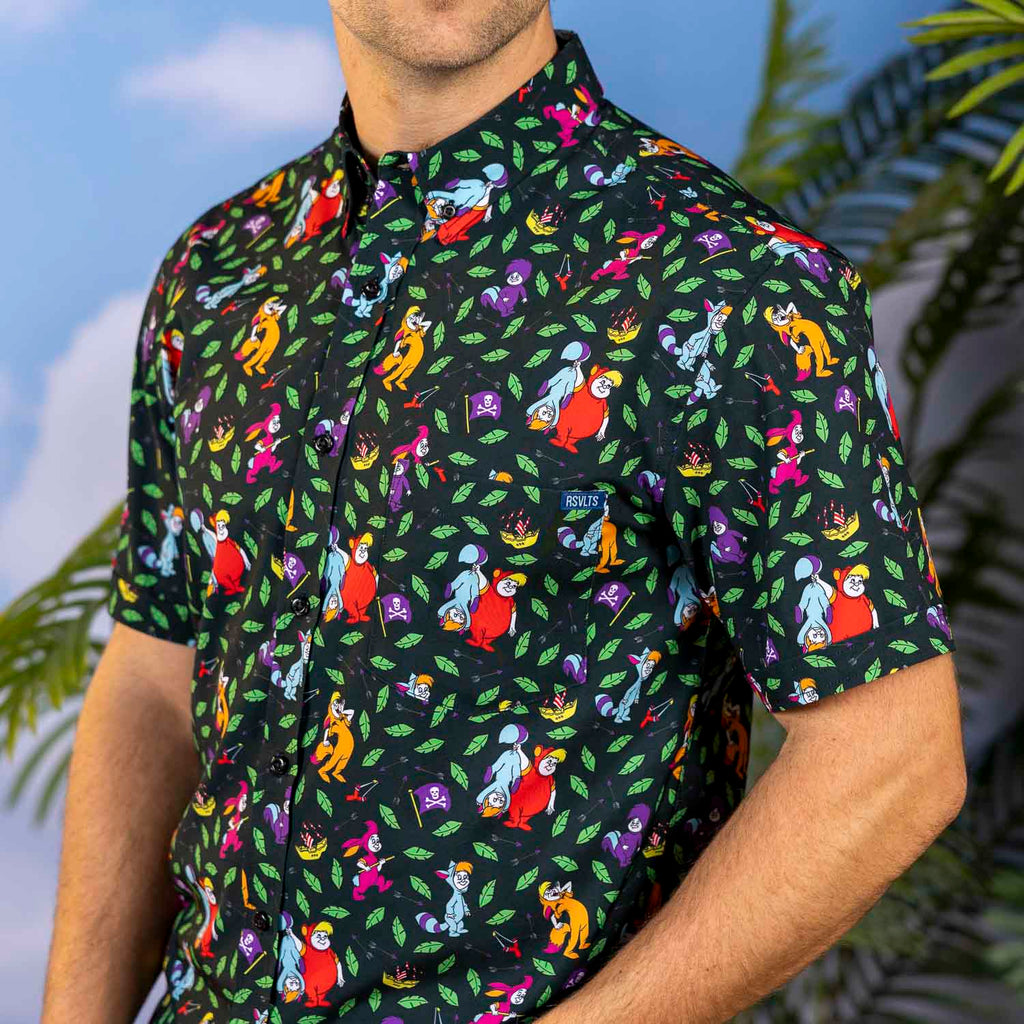 RSVLTS Never Grow Up KUNUFLEX Short Sleeve Shirt — detail 8