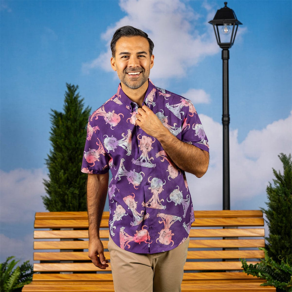 RSVLTS Ommmmm... KUNUFLEX Short Sleeve Shirt in Multicolor — detail 7