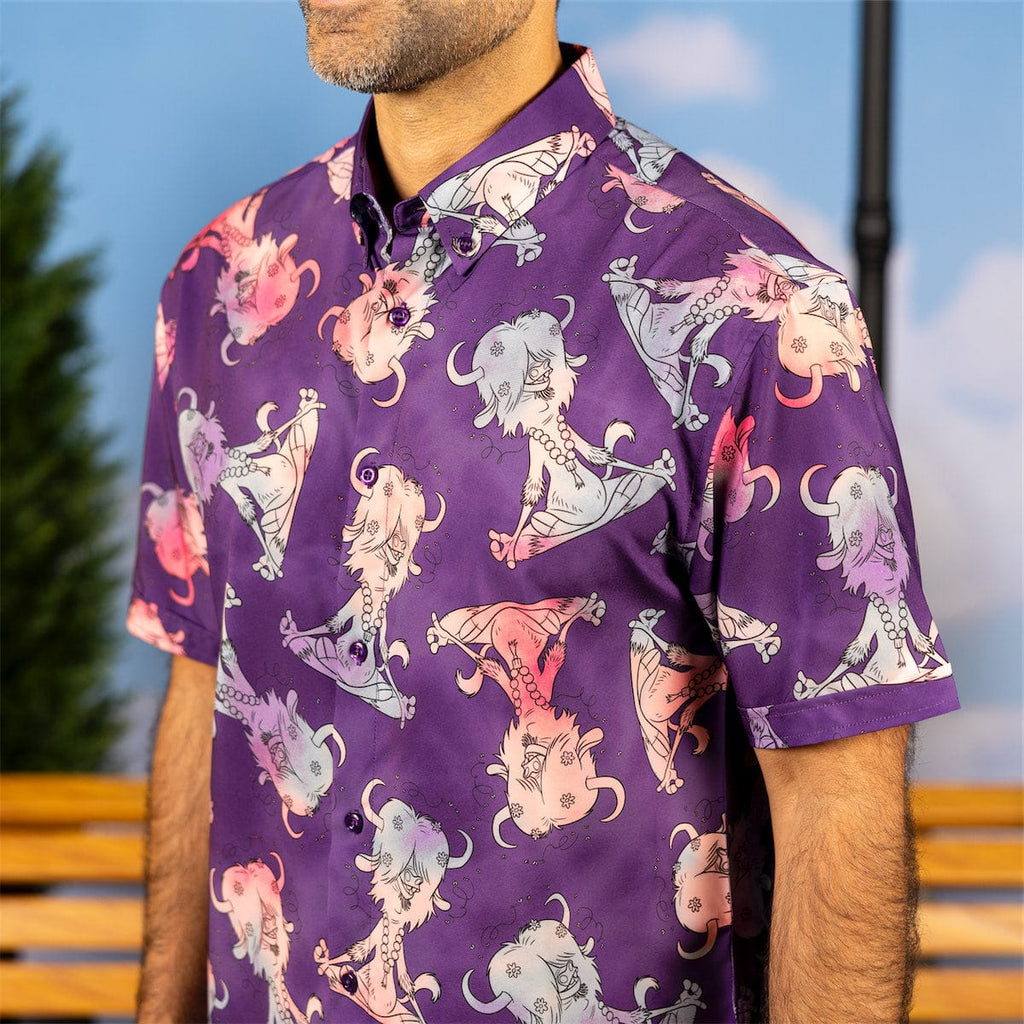 RSVLTS Ommmmm... KUNUFLEX Short Sleeve Shirt in Multicolor — detail 9