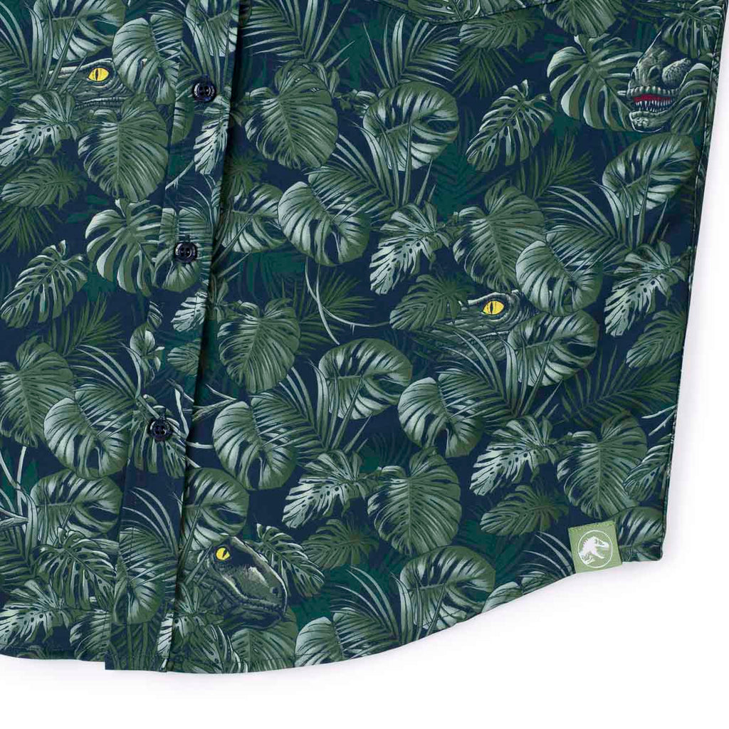 RSVLTS Clever Girl KUNUFLEX Short Sleeve Shirt in Green — detail 8