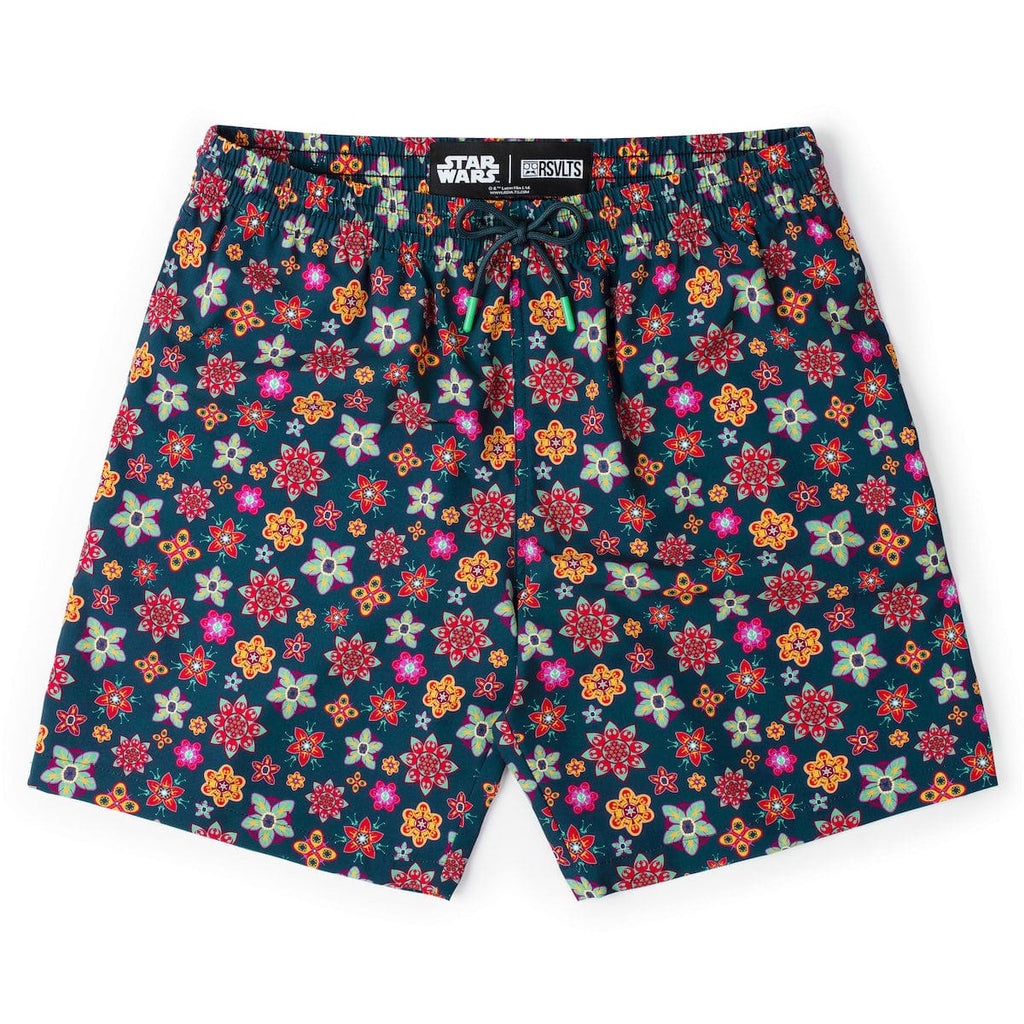 RSVLTS Galactic Garden Hybrid Shorts in Multicolor — front view