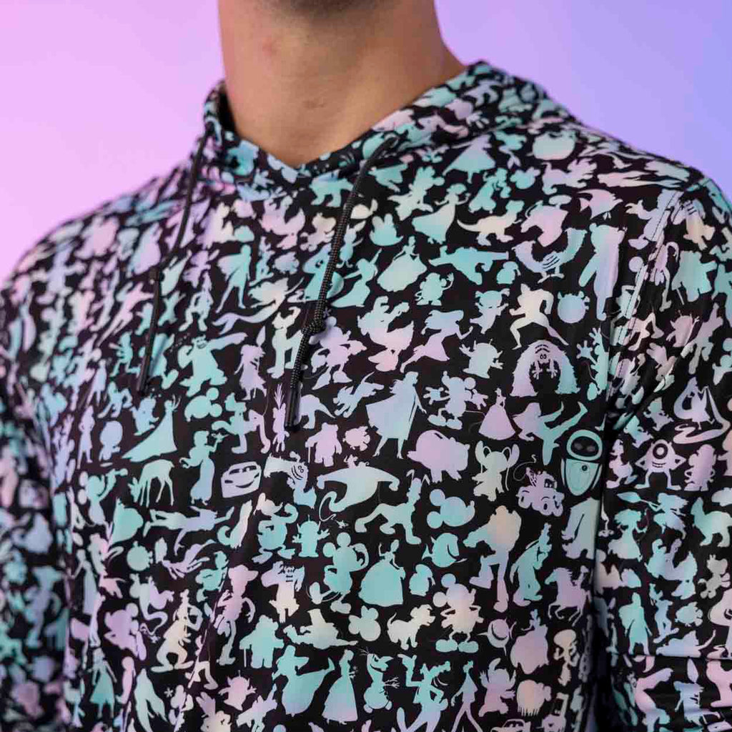 RSVLTS Pastel Pals Performance Hoodie in Black — detail 5