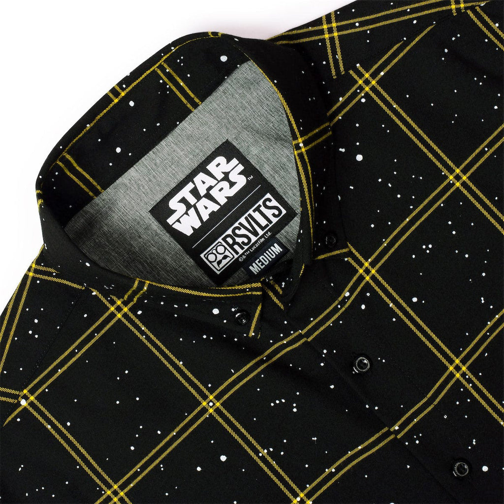 RSVLTS In A Flannel Far, Far Away BorlandFlex Long Sleeve Flannel in Black — detail 6