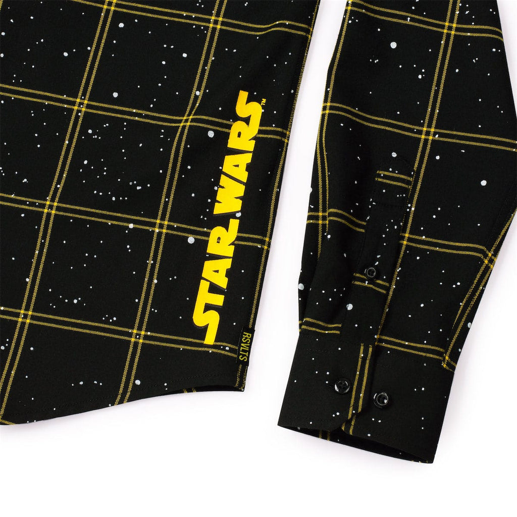 RSVLTS In A Flannel Far, Far Away BorlandFlex Long Sleeve Flannel in Black — detail 9