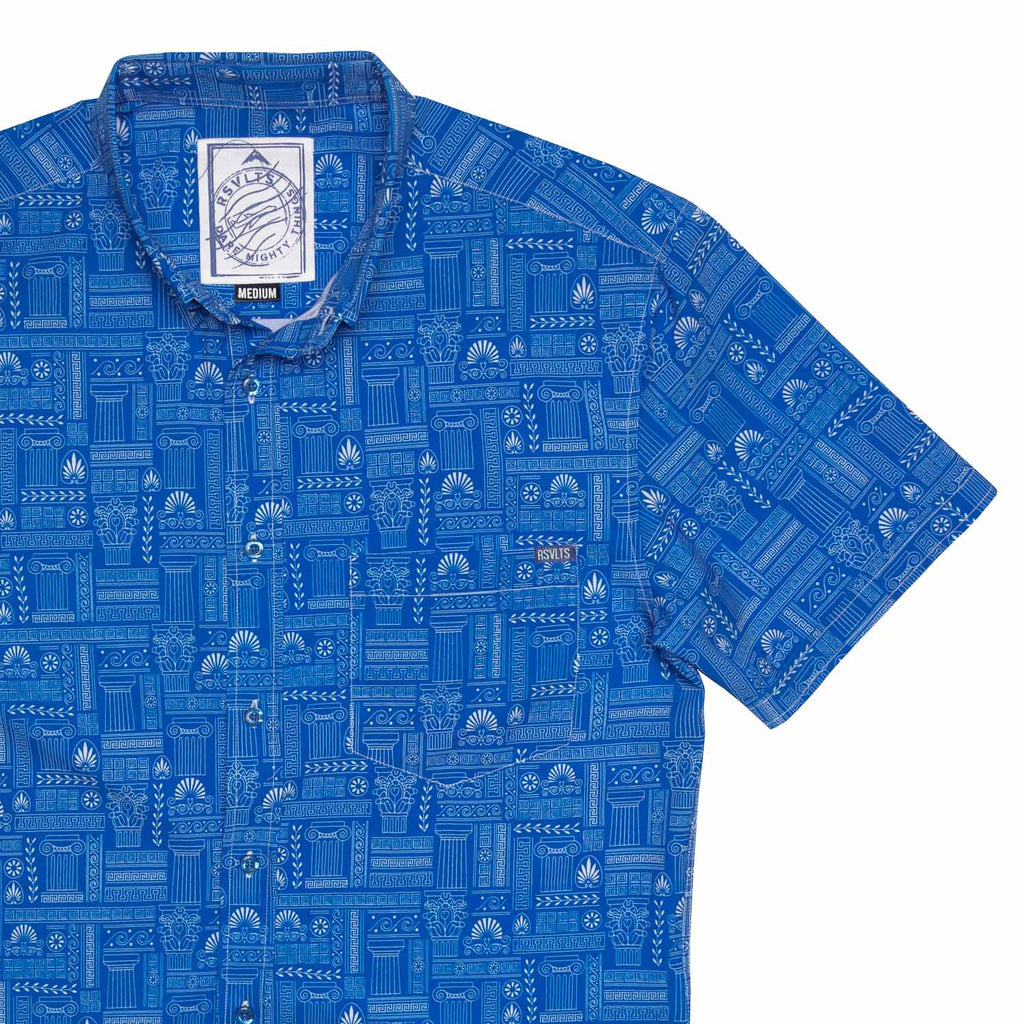 RSVLTS Santorini KUNUFLEX Short Sleeve Shirt — front view
