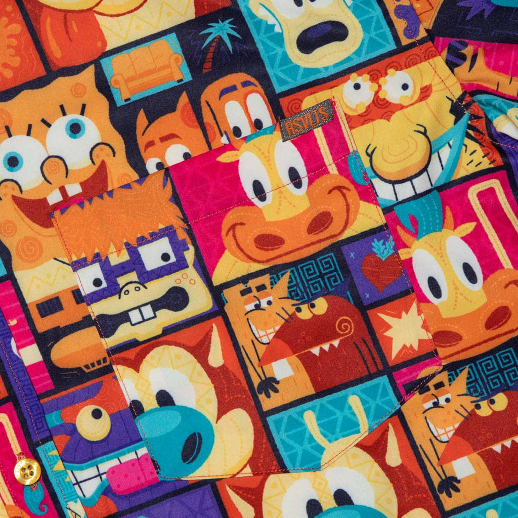 RSVLTS Tiki Toons KUNUFLEX Short Sleeve Shirt in Multicolor — detail 8