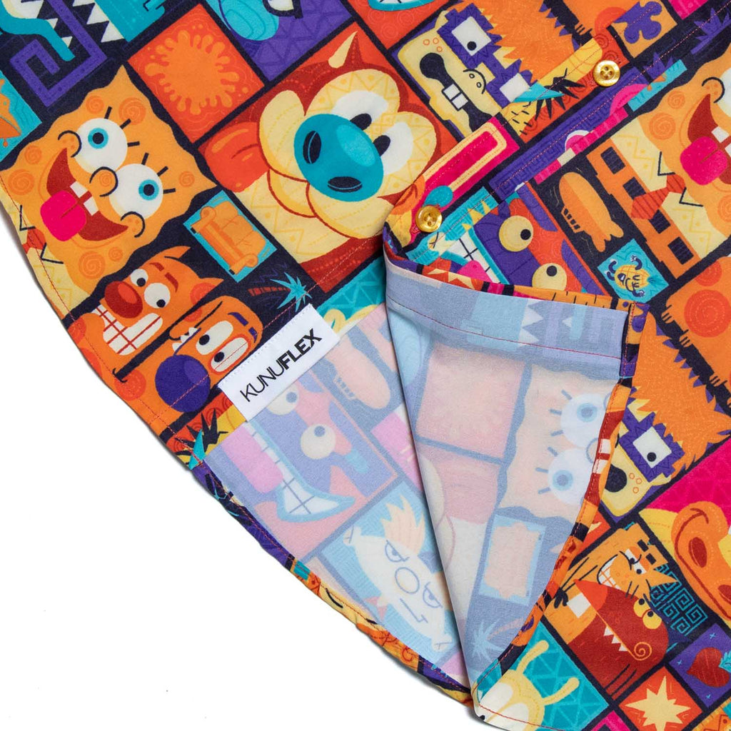 RSVLTS Tiki Toons KUNUFLEX Short Sleeve Shirt in Multicolor — detail 10