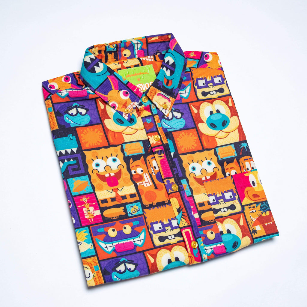 RSVLTS Tiki Toons KUNUFLEX Short Sleeve Shirt in Multicolor — detail 6