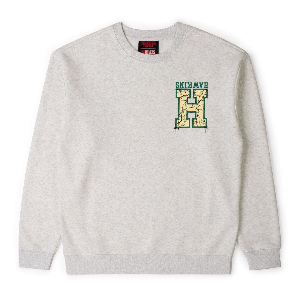 RSVLTS Gimme an H! Crewneck Sweatshirt in Gray — front view