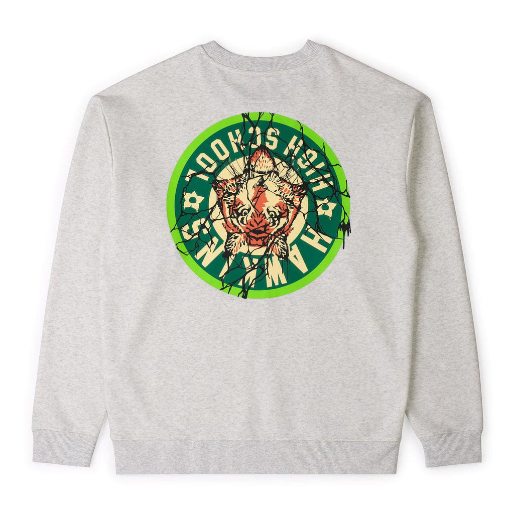 RSVLTS Gimme an H! Crewneck Sweatshirt in Gray — detail 7