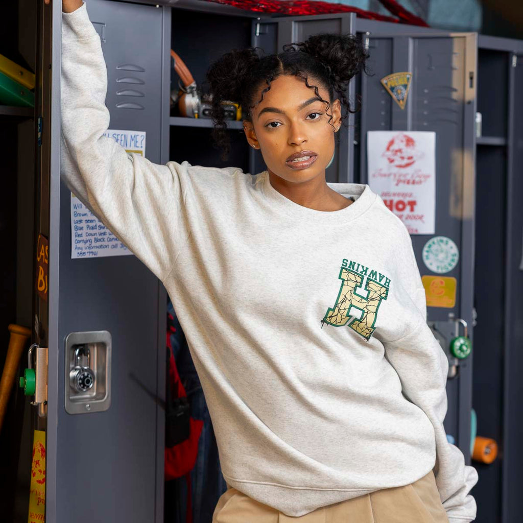 RSVLTS Gimme an H! Crewneck Sweatshirt in Gray — detail 6