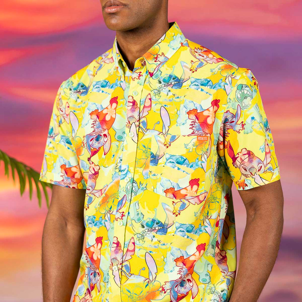 RSVLTS Tropical Troublemaker KUNUFLEX Short Sleeve Shirt in Multicolor — detail 6