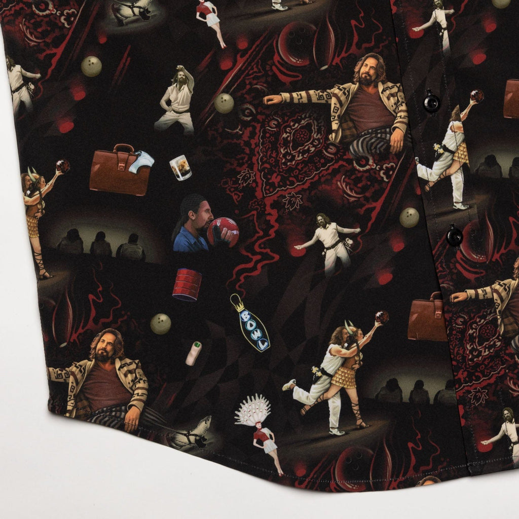 RSVLTS Gutterballs KUNUFLEX Short Sleeve Shirt in Black — detail 3