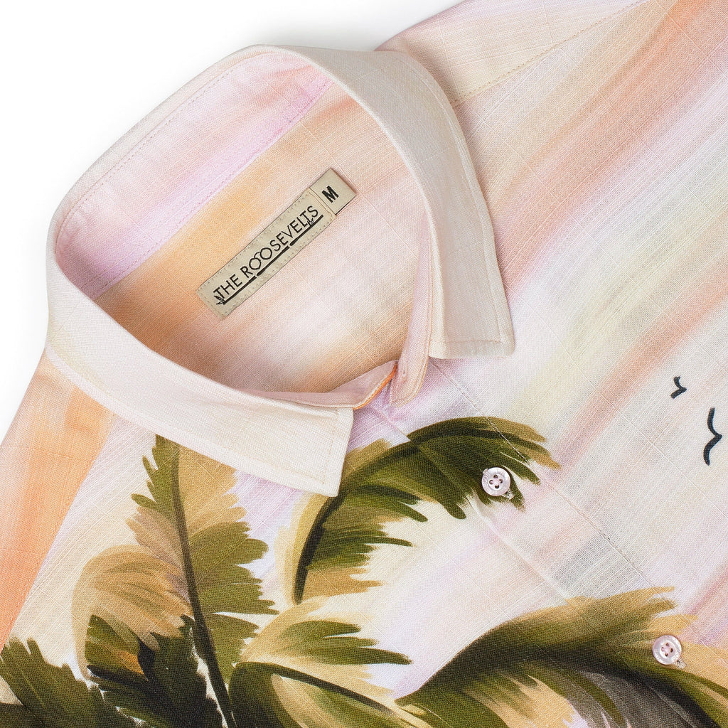 RSVLTS Oasis Bamboo Short Sleeve Shirt in Multicolor — detail 8