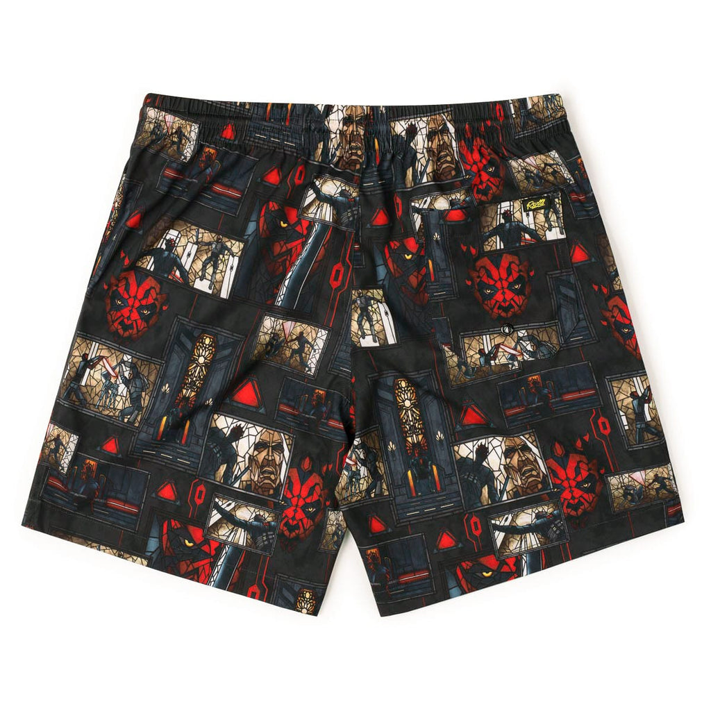 RSVLTS Only the Strongest Shall Rule Hybrid Shorts in Black — detail 5