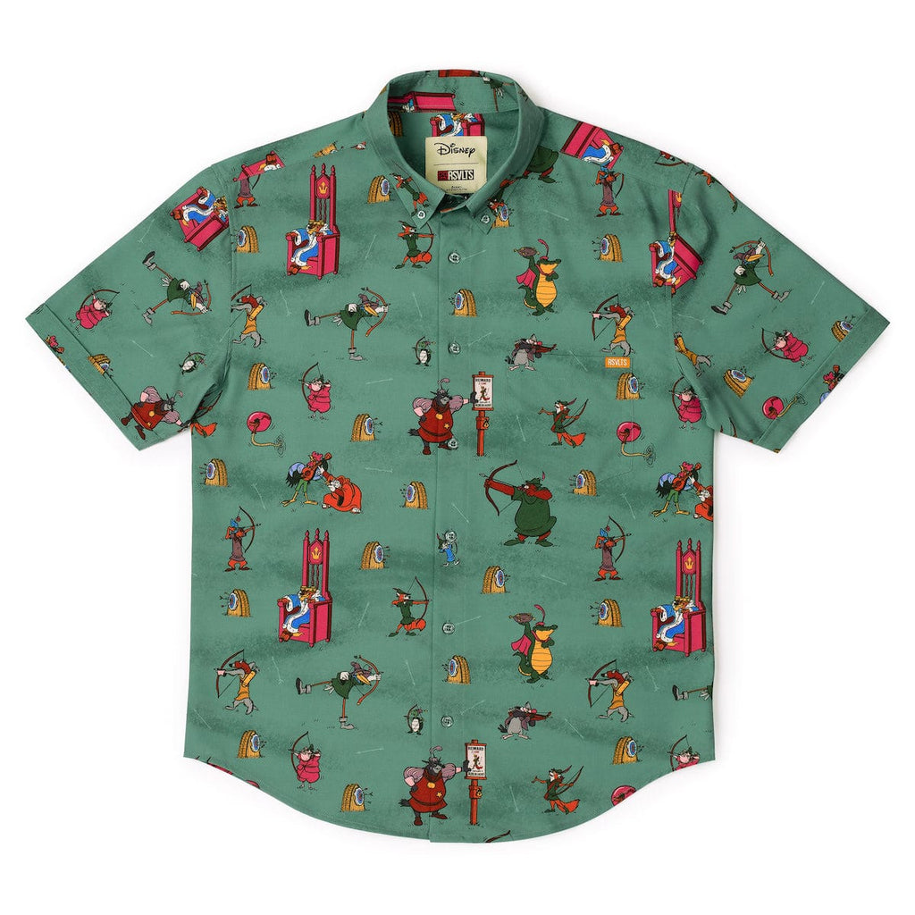 RSVLTS Archrivals KUNUFLEX Short Sleeve Shirt in Green — detail 9