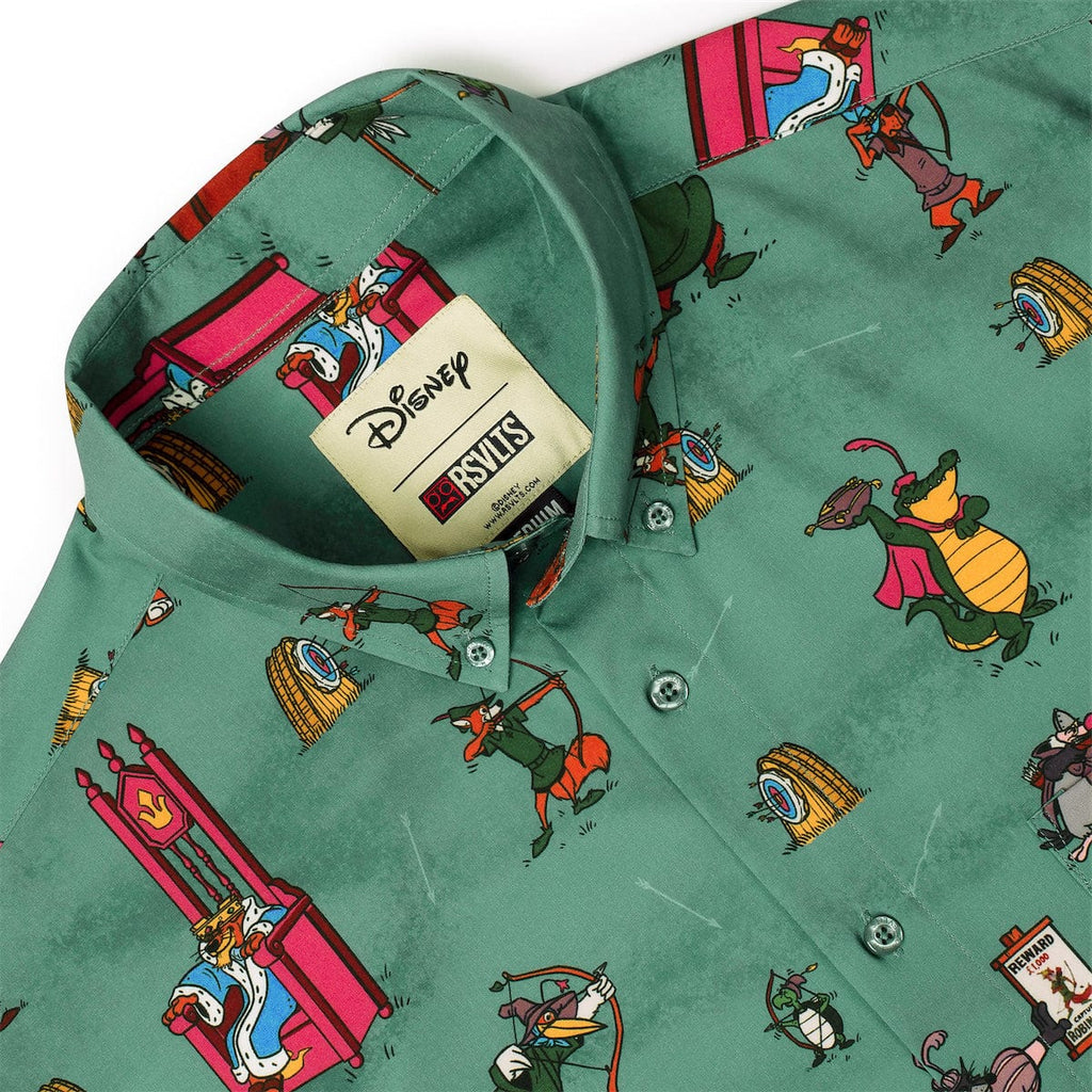 RSVLTS Archrivals KUNUFLEX Short Sleeve Shirt in Green — detail 12