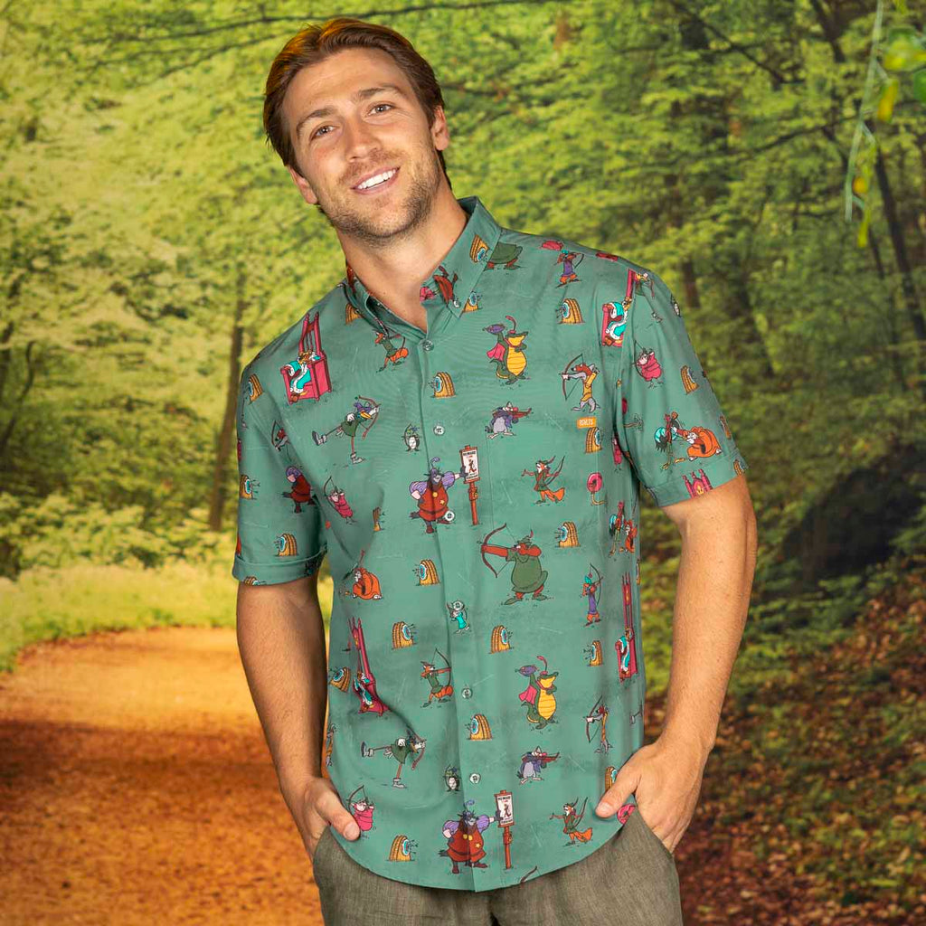 RSVLTS Archrivals KUNUFLEX Short Sleeve Shirt in Green — detail 7