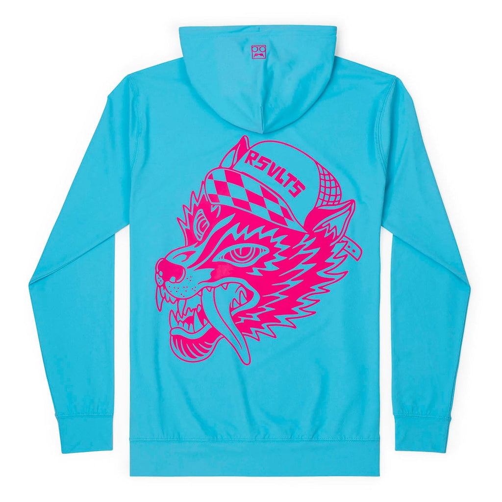 RSVLTS Riot Wolf Performance Hoodie in Blue — detail 4