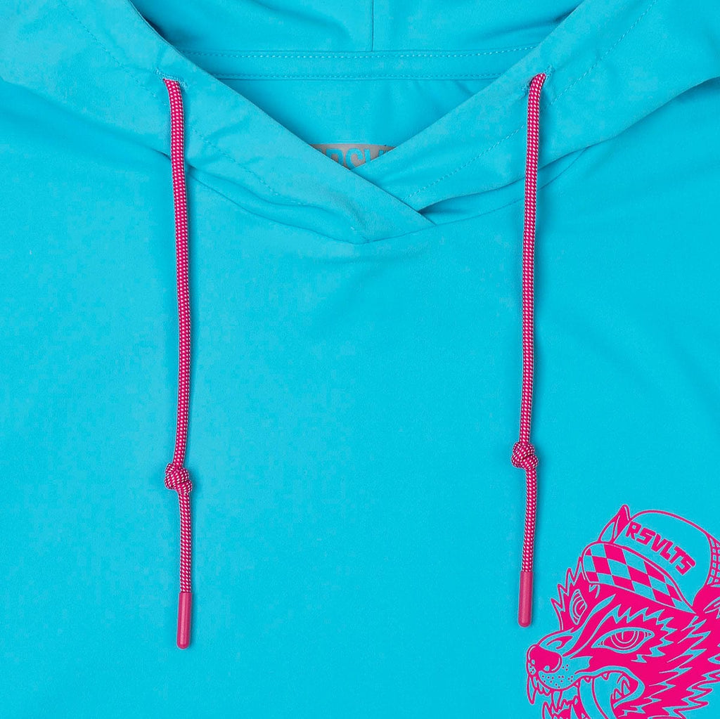RSVLTS Riot Wolf Performance Hoodie in Blue — detail 8