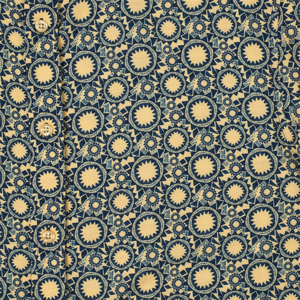 RSVLTS Sunburst Bamboo Short Sleeve Shirt in Blue — detail 6