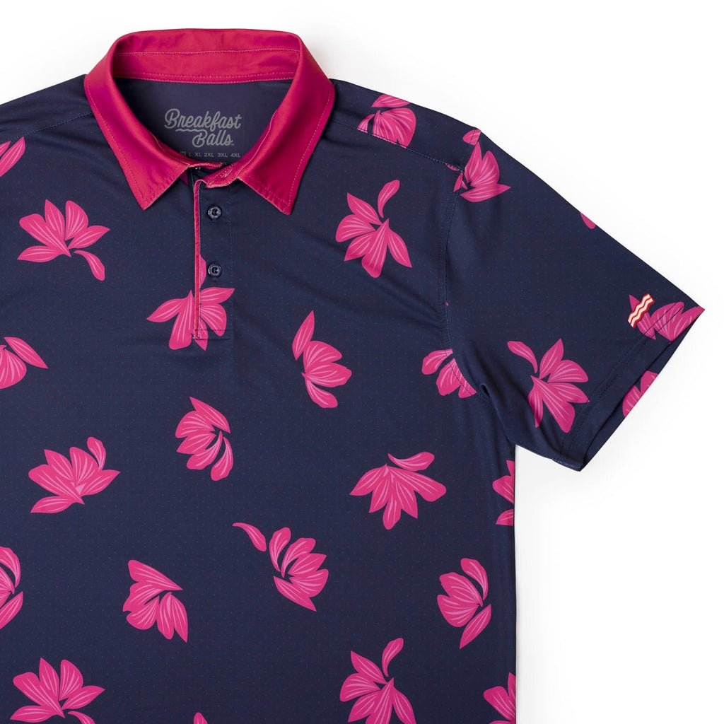 RSVLTS Polka Flowers All-Day Polo — front view