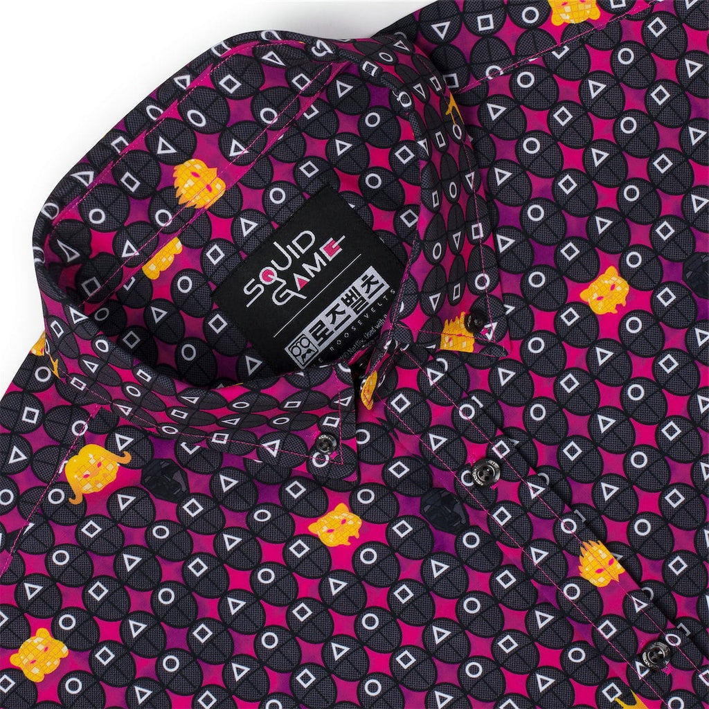 RSVLTS The Real Game Begins KUNUFLEX Short Sleeve Shirt in Black — detail 8
