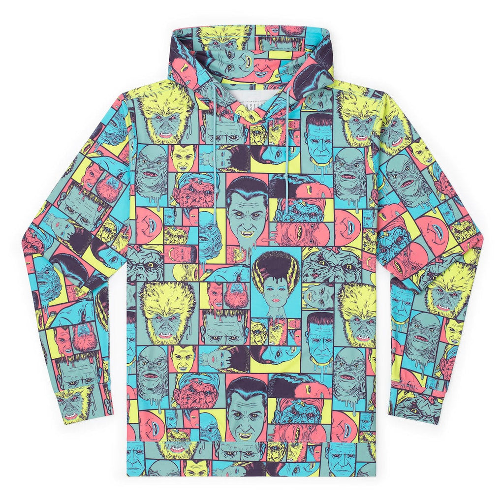 RSVLTS Monster Drip Performance Hoodie in Multicolor — front view