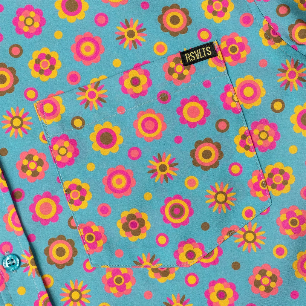 RSVLTS Flower Ballad KUNUFLEX Short Sleeve Shirt in Multicolor — detail 6