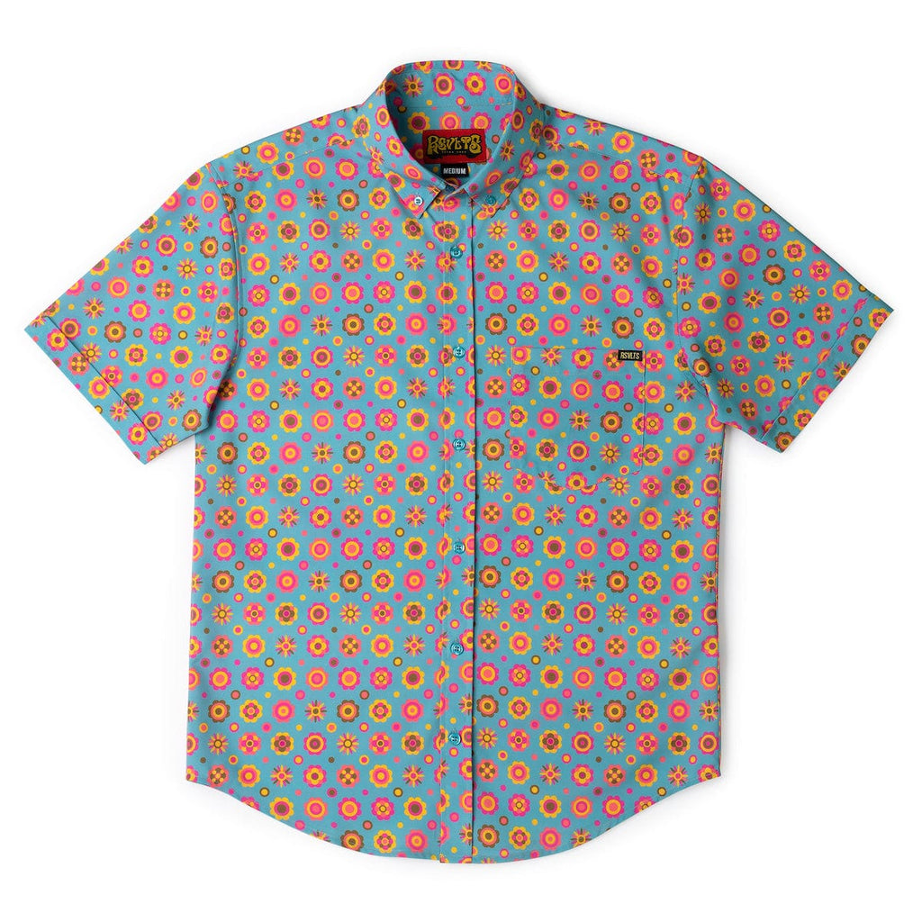 RSVLTS Flower Ballad KUNUFLEX Short Sleeve Shirt in Multicolor — detail 9