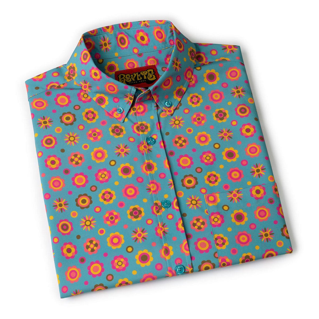 RSVLTS Flower Ballad KUNUFLEX Short Sleeve Shirt in Multicolor — detail 11