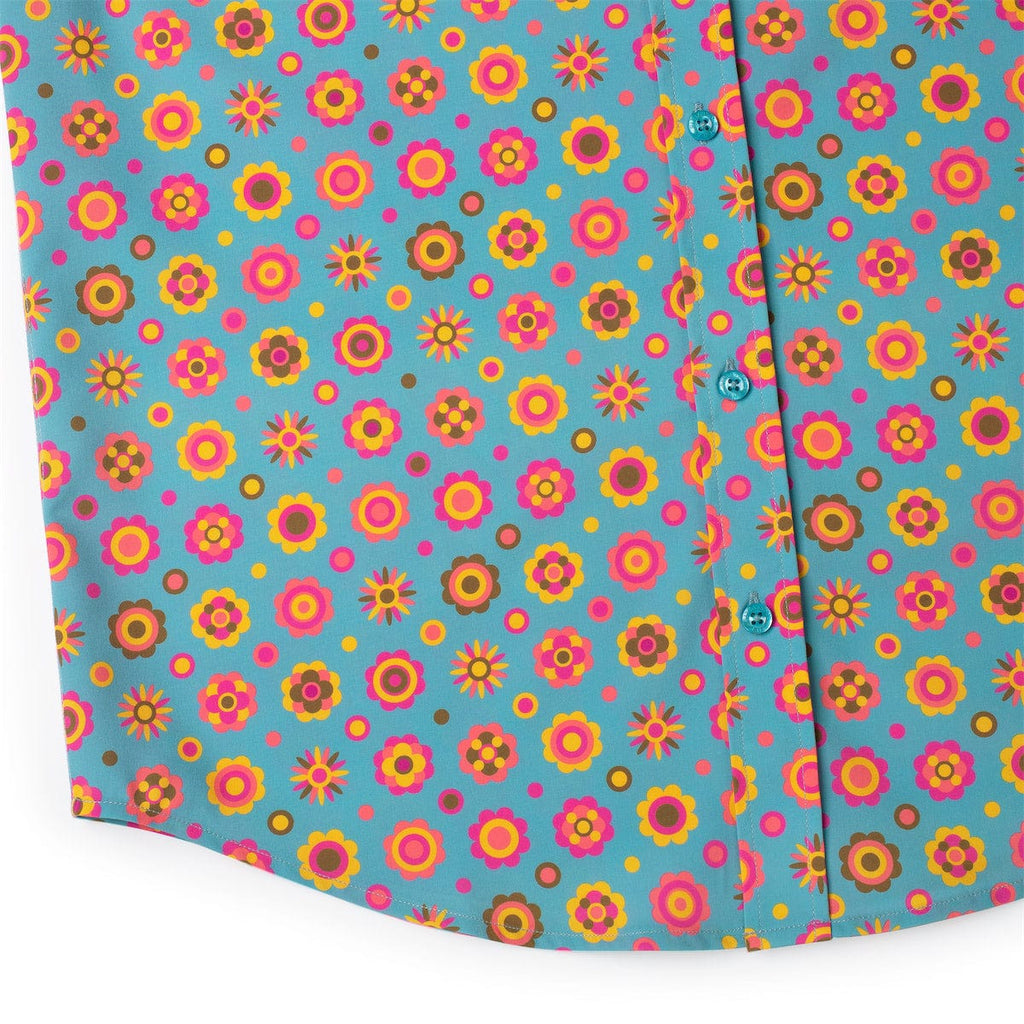 RSVLTS Flower Ballad KUNUFLEX Short Sleeve Shirt in Multicolor — detail 10
