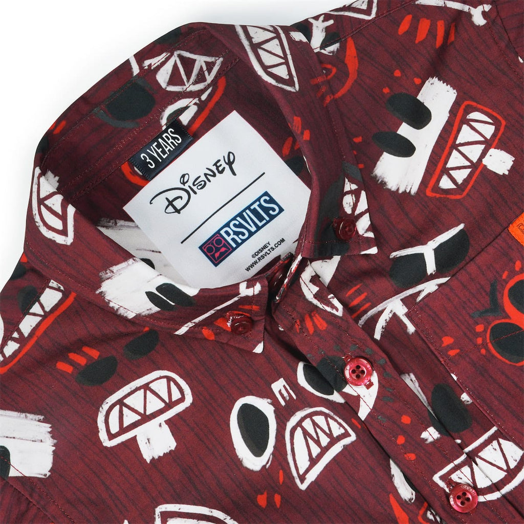 RSVLTS COCONUTS! Preschool KUNUFLEX Short Sleeve Shirt in Red — detail 5