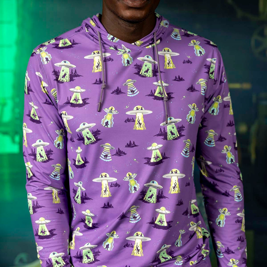 RSVLTS Scream Me Up! Performance Hoodie in Purple — detail 2