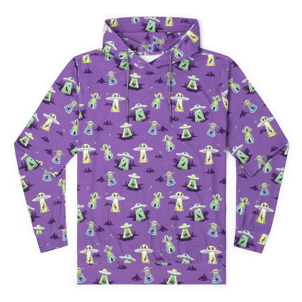 RSVLTS Scream Me Up! Performance Hoodie in Purple — front view