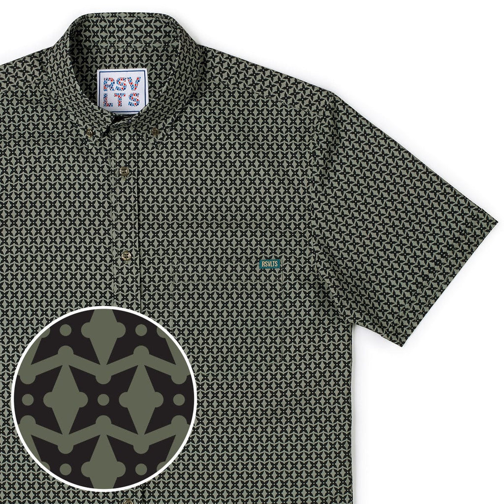 RSVLTS Stealthy Stars KUNUFLEX Short Sleeve Shirt — front view